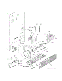 Machine Compartment parts for Ge Refrigerator GWE22JYMBFFS from AppliancePartsPros.com