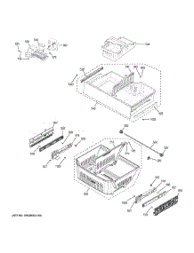 Freezer Shelves parts for Ge Refrigerator GWE23GMNBES from AppliancePartsPros.com