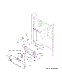 Fresh Food Section parts for Ge Refrigerator GWE23GMNBES from AppliancePartsPros.com