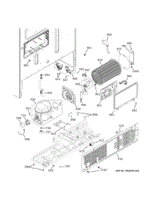 Machine Compartment parts for Ge Refrigerator GWE23GYNGFS from AppliancePartsPros.com