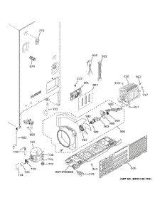 Machine Compartment parts for Ge Refrigerator GYE18JSLPFSS from AppliancePartsPros.com