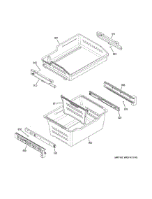 Freezer Shelves parts for Ge Refrigerator GYE18JYLFFFS from AppliancePartsPros.com