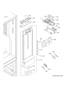 Fresh Food Section parts for Ge Refrigerator GYE18JYLHFFS from AppliancePartsPros.com