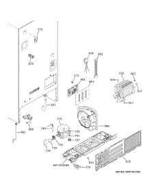 Machine Compartment parts for Ge Refrigerator GYE18JYLHFFS from AppliancePartsPros.com