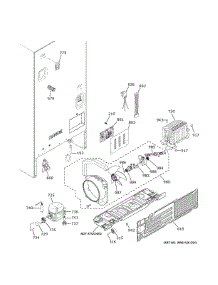 Machine Compartment parts for Ge Refrigerator GYE21JYMBFFS from AppliancePartsPros.com