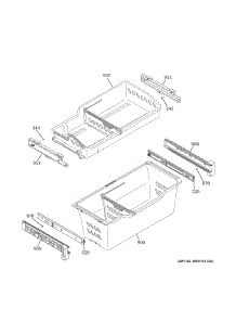 Freezer Shelves parts for Ge Refrigerator GYE21JYMBFFS from AppliancePartsPros.com
