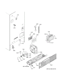 Machine Compartment parts for Ge Refrigerator GYE21JYMCFFS from AppliancePartsPros.com
