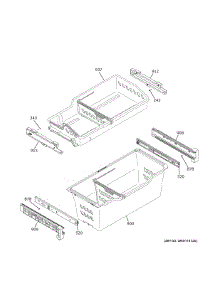 Freezer Shelves parts for Ge Refrigerator GYE21JYMCFFS from AppliancePartsPros.com