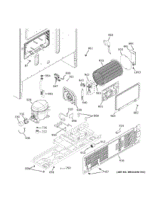 Machine Compartment parts for Ge Refrigerator GYE22GENFDS from AppliancePartsPros.com