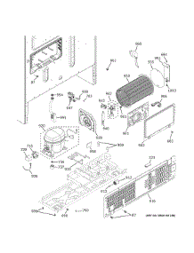 Machine Compartment parts for Ge Refrigerator GYE22GENGDS from AppliancePartsPros.com