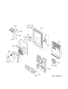 Ice Maker Dispenser parts for Ge Refrigerator GYE22GMNKES from AppliancePartsPros.com
