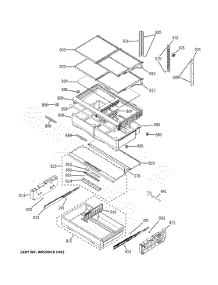 Fresh Food Shelves parts for Ge Refrigerator GYE22HSKNSS from AppliancePartsPros.com