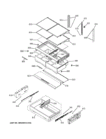 Fresh Food Shelves parts for Ge Refrigerator GYS22GSNDSS from AppliancePartsPros.com