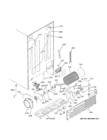 Machine Compartment parts for Ge Refrigerator GZS22DMJWFES from AppliancePartsPros.com