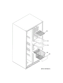 Freezer Shelves parts for Ge Refrigerator GZS22DMJWFES from AppliancePartsPros.com