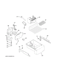 Ice Maker Dispenser parts for Ge Refrigerator GZS22IMNBHES from AppliancePartsPros.com