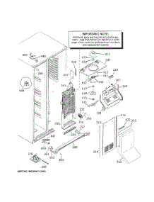 Freezer Section parts for Ge Refrigerator GZS22IMNMHES from AppliancePartsPros.com
