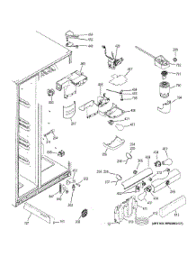 Fresh Food Section parts for Ge Refrigerator GZS23HGECFWW from AppliancePartsPros.com