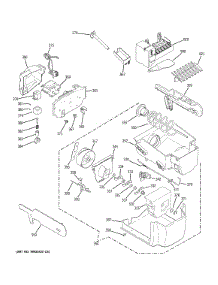 Ice Maker Dispenser parts for Ge Refrigerator GZS23HGECFWW from AppliancePartsPros.com