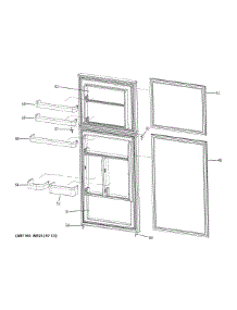 Doors parts for Ge Refrigerator HA12TG21SW from AppliancePartsPros.com