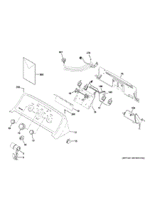Controls Backsplash parts for Ge Washer HTW265ASW0WW from AppliancePartsPros.com