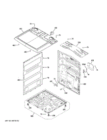 Cabinet Top Panel parts for Ge Dryer HTX26EASW0WW from AppliancePartsPros.com