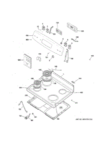 Control Panel Cooktop parts for Ge Range JB256DM5BB from AppliancePartsPros.com
