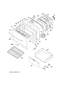 Door Drawer Parts parts for Ge Range JB256RM2SS from AppliancePartsPros.com