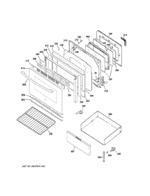 Door Drawer Parts parts for Ge Range JB256RT4SS from AppliancePartsPros.com