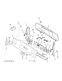 Control Panel parts for Ge Range JB350DF2BB from AppliancePartsPros.com