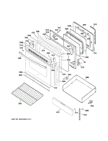 Door Drawer Parts parts for Ge Range JB480DM3WW from AppliancePartsPros.com