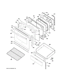 Door Drawer Parts parts for Ge Range JB480DY2WW from AppliancePartsPros.com