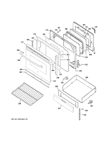 Door Drawer Parts parts for Ge Range JB480ST2SS from AppliancePartsPros.com
