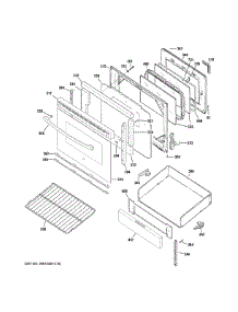 Door Drawer Parts parts for Ge Range JB480SY2SS from AppliancePartsPros.com