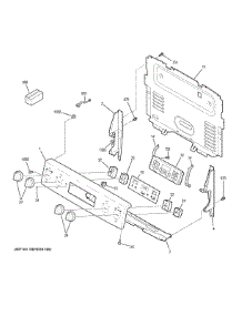Control Panel parts for Ge Range JB625DK8WW from AppliancePartsPros.com