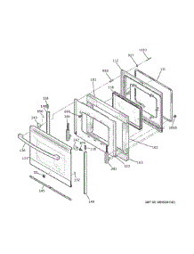 Door parts for Ge Range JB625RKASS from AppliancePartsPros.com