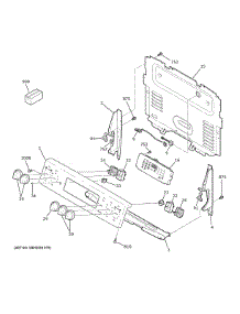 Control Panel parts for Ge Range JB735DP5WW from AppliancePartsPros.com