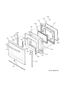 Door parts for Ge Range JB735EP5ES from AppliancePartsPros.com
