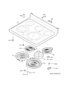Cooktop parts for Ge Range JB735EP5ES from AppliancePartsPros.com