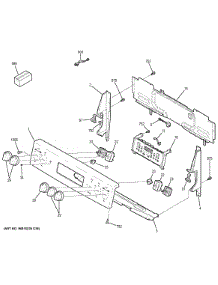 Control Panel parts for Ge Range JB750DJ3WW from AppliancePartsPros.com