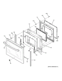 Door parts for Ge Range JB750DJ3WW from AppliancePartsPros.com