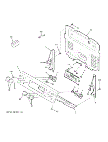 Control Panel parts for Ge Range JB750DJ7BB from AppliancePartsPros.com