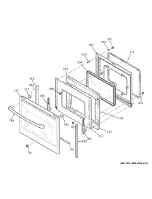 Door parts for Ge Range JB755SJ9SS from AppliancePartsPros.com