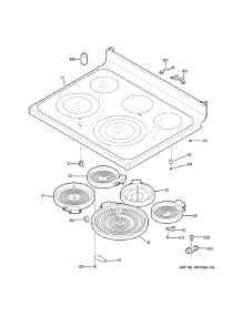 Cooktop parts for Ge Range JB755SJ9SS from AppliancePartsPros.com