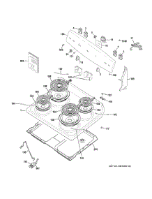 Control Panel Cooktop parts for Ge Range JBS160DM2BB from AppliancePartsPros.com