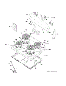 Control Panel Cooktop parts for Ge Range JBS160DM5BB from AppliancePartsPros.com