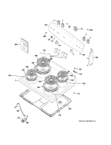 Control Panel Cooktop parts for Ge Range JBS160DM6BB from AppliancePartsPros.com