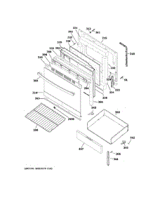 Door Drawer Parts parts for Ge Range JBS360RM2SS from AppliancePartsPros.com