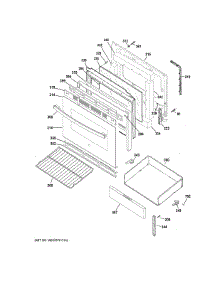 Door Drawer Parts parts for Ge Range JBS360RT4SS from AppliancePartsPros.com