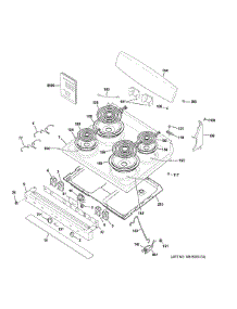 Control Panel Cooktop parts for Ge Range JBS460DM5BB from AppliancePartsPros.com